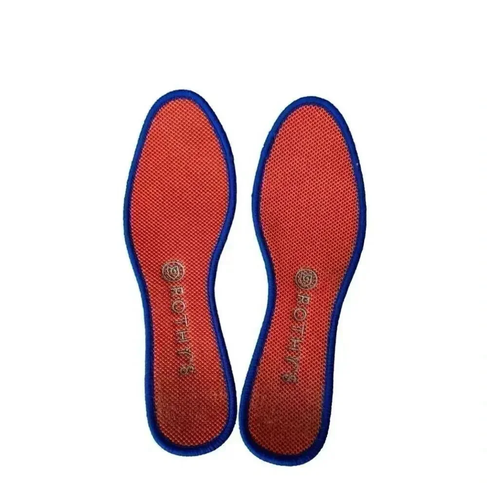 Rothy's Persimmon Marina Stripe Retired Women’s Round Toe Flats SZ 7.5